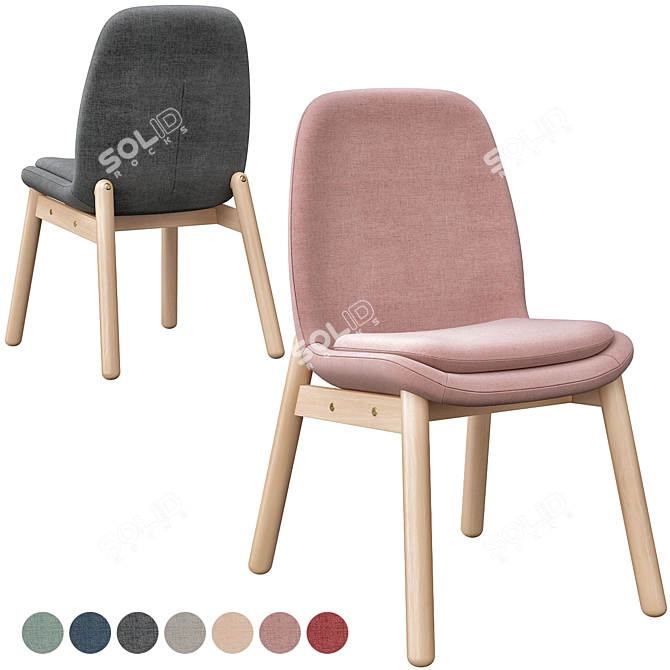 VESBO Chair: Classic Grey Beauty 3D model image 1