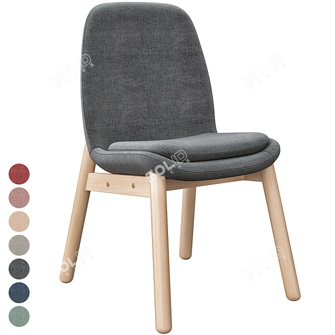 VESBO Chair: Classic Grey Beauty 3D model image 4