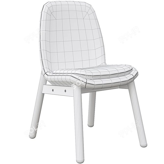 VESBO Chair: Classic Grey Beauty 3D model image 6