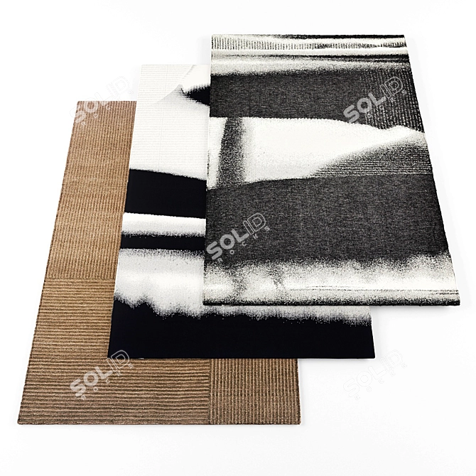 High Resolution Rug Set - 6 Pieces 3D model image 1