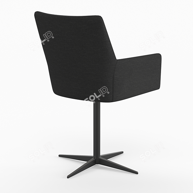 Vintage Style Office Chair - LA REDOUTE INTERIEURS 3D model image 4