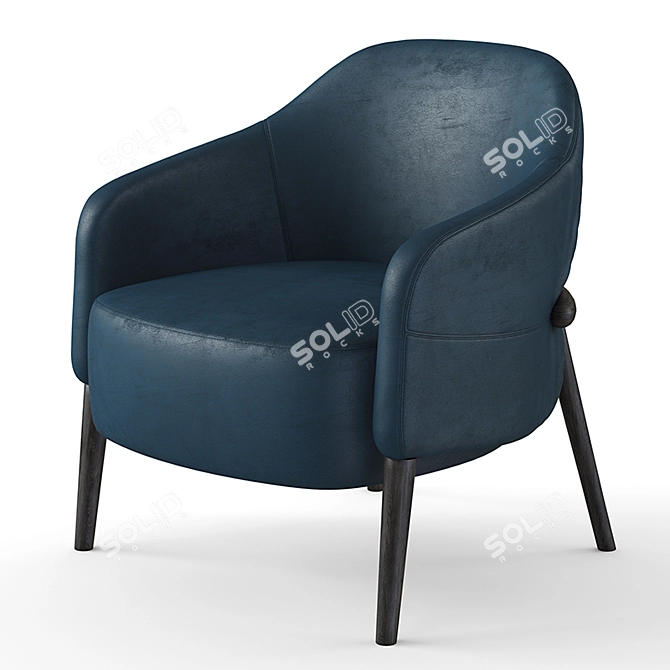  Piaval Trench Armchair - Sleek and Stylish Design 3D model image 2