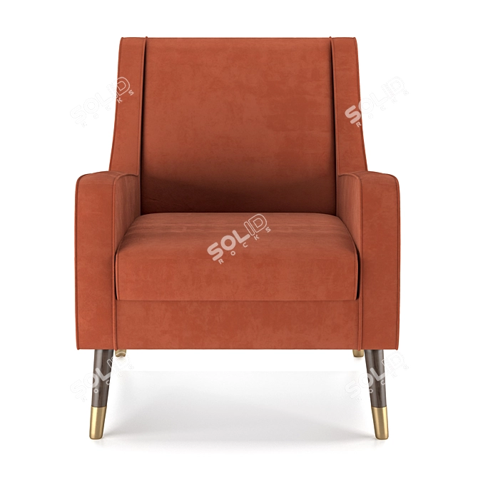 Elegant Wilde Armchair 3D model image 2