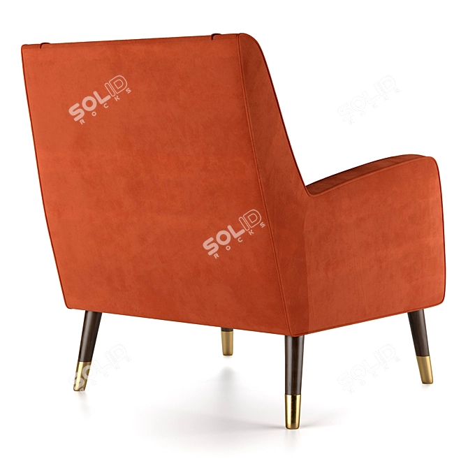 Elegant Wilde Armchair 3D model image 3