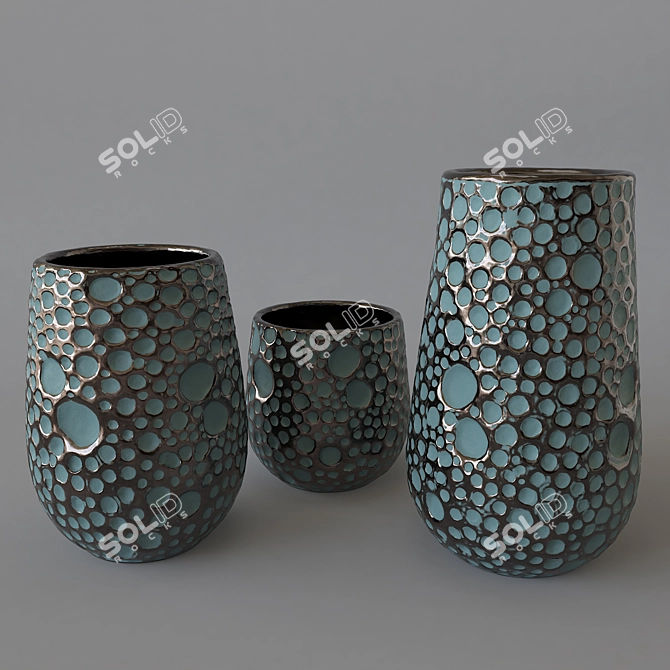 Modern Glass Vase: 3Dmax 2013 3D model image 2