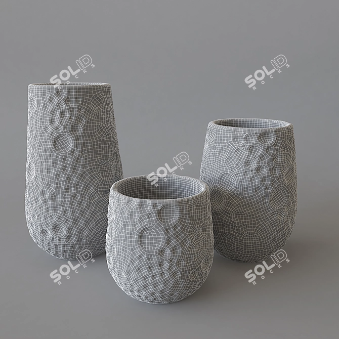 Modern Glass Vase: 3Dmax 2013 3D model image 3