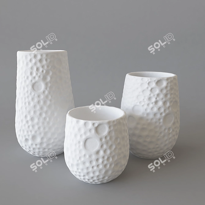 Modern Glass Vase: 3Dmax 2013 3D model image 9