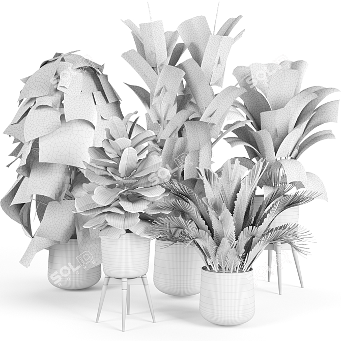 Botanical Bliss: RPM Plant Collection 3D model image 4