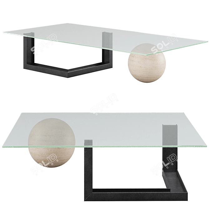 Elegant Levante Coffee Table 3D model image 1