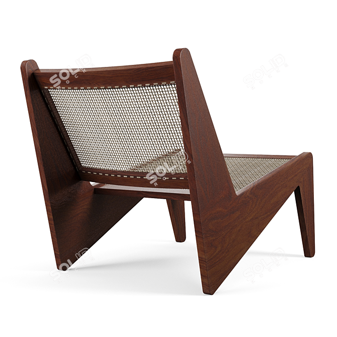 Elegant Kangaroo Lounge Chair 3D model image 3