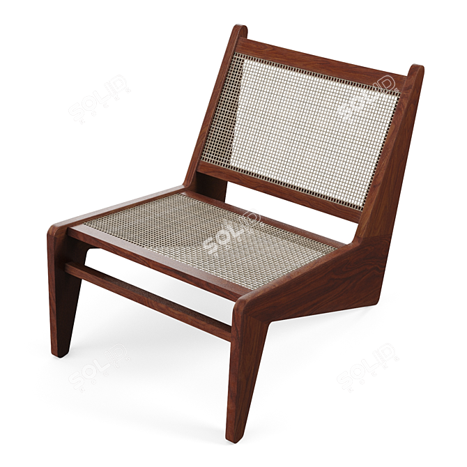 Elegant Kangaroo Lounge Chair 3D model image 5