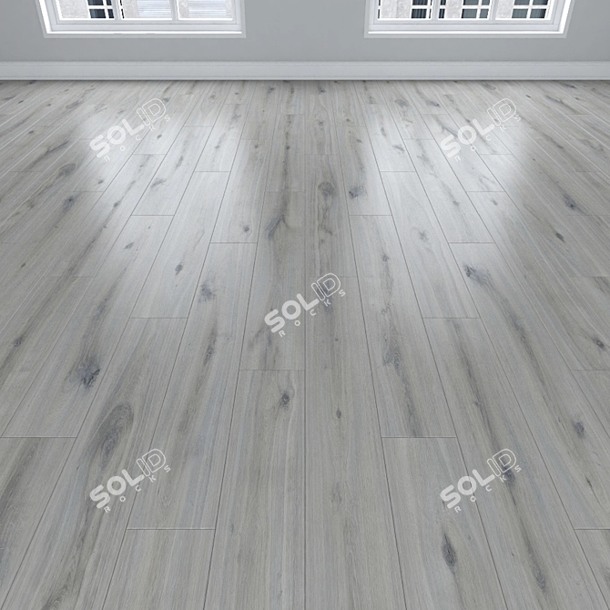 Oak Parquet: Herringbone, Linear, Chevron 3D model image 2