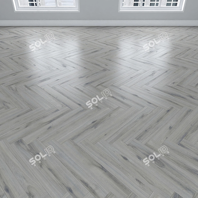 Oak Parquet: Herringbone, Linear, Chevron 3D model image 3