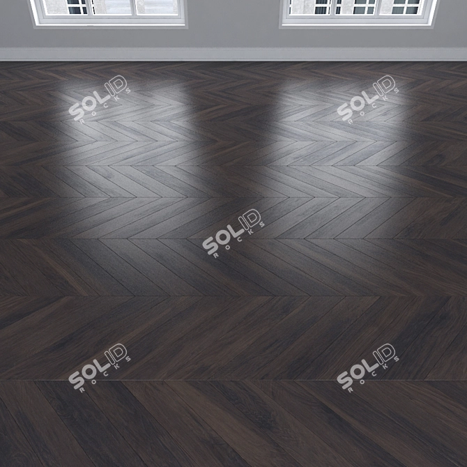 Innovative Parquet Oak Flooring 3D model image 4