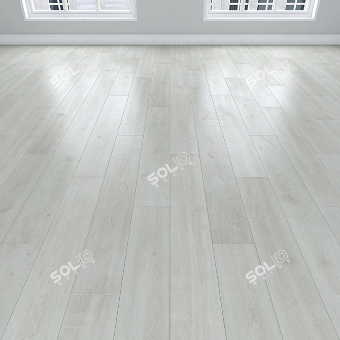 Oak Parquet: Herringbone, Linear & Chevron 3D model image 2