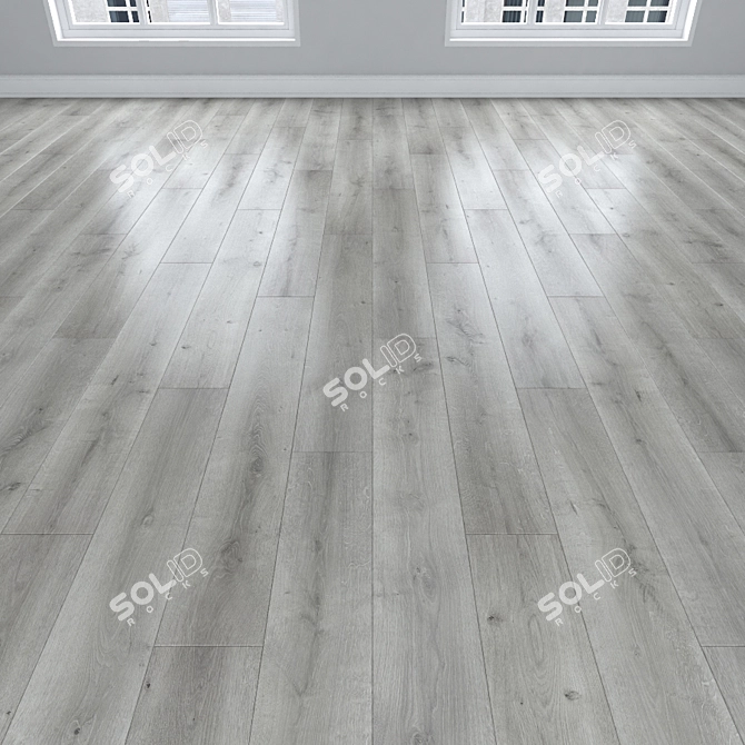 Versatile Parquet Oak Collection: Herringbone, Linear, Chevron 3D model image 2