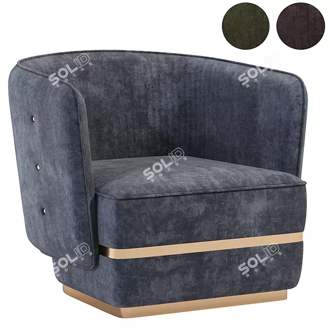 Poema Armchair by Casa Magna 3D model image 1