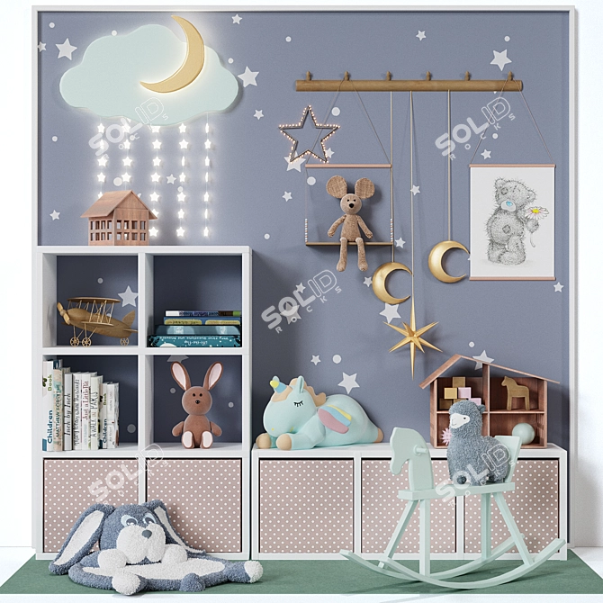 Modern Kids Room Decor: Ikea Collection 3D model image 1