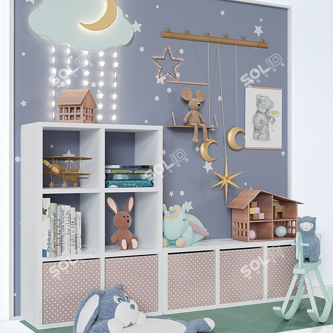 Modern Kids Room Decor: Ikea Collection 3D model image 2