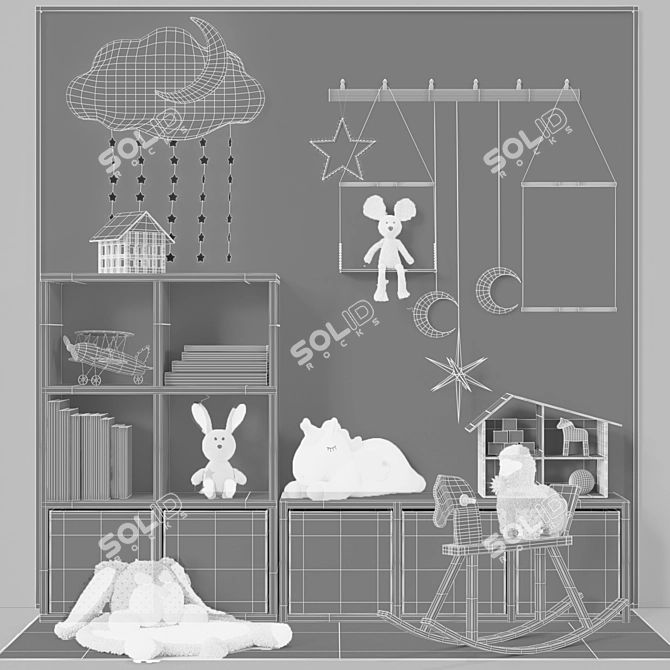 Modern Kids Room Decor: Ikea Collection 3D model image 4