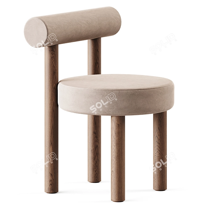 Sleek Minimalist Chair: Gropius CS2 3D model image 1