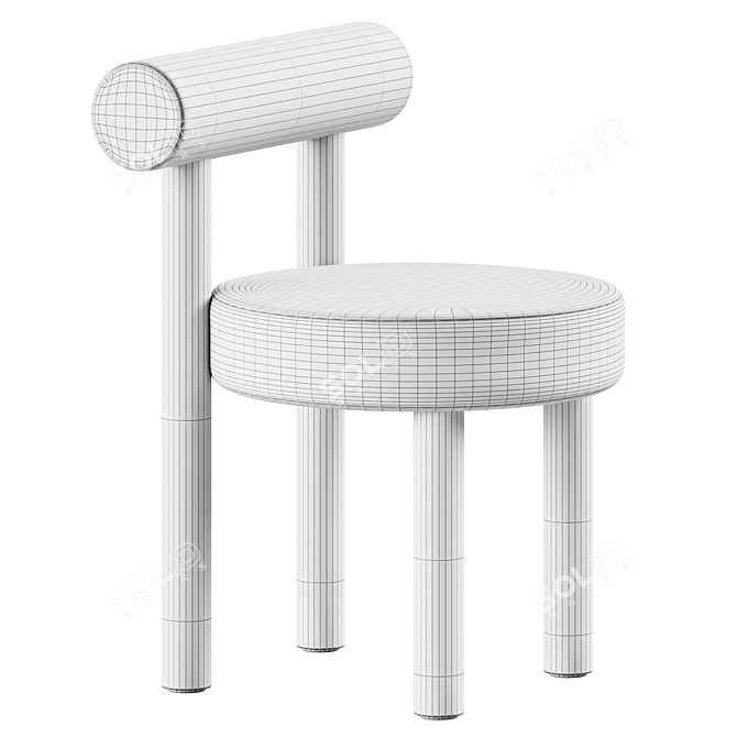 Sleek Minimalist Chair: Gropius CS2 3D model image 3