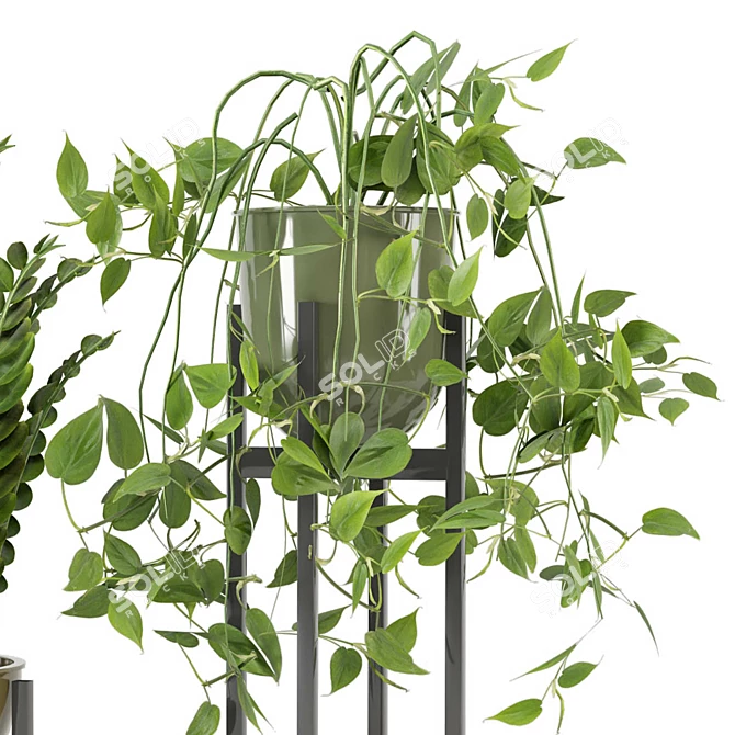 Ferm Living Bau Pot Large - Set 0076: Stylish Indoor Plants 3D model image 3