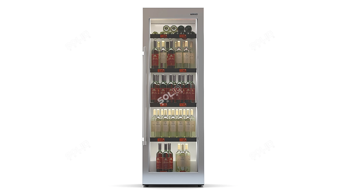 Title: Wine-Bottle Refrigerator: Sleek and Spacious! 3D model image 3