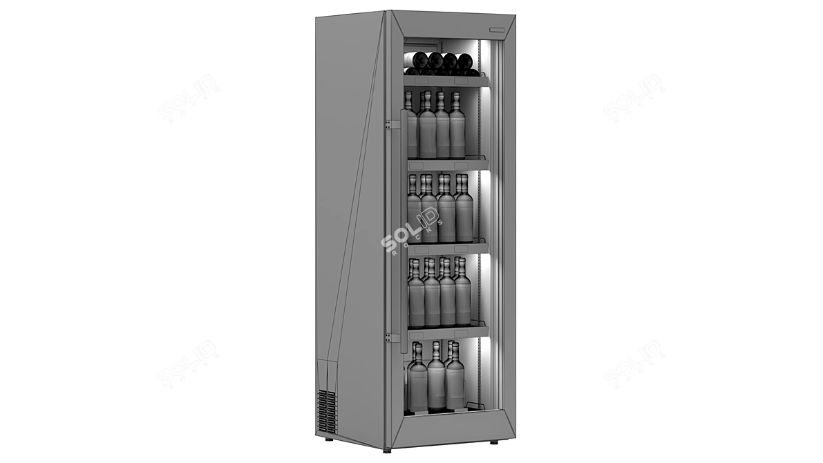 Title: Wine-Bottle Refrigerator: Sleek and Spacious! 3D model image 6