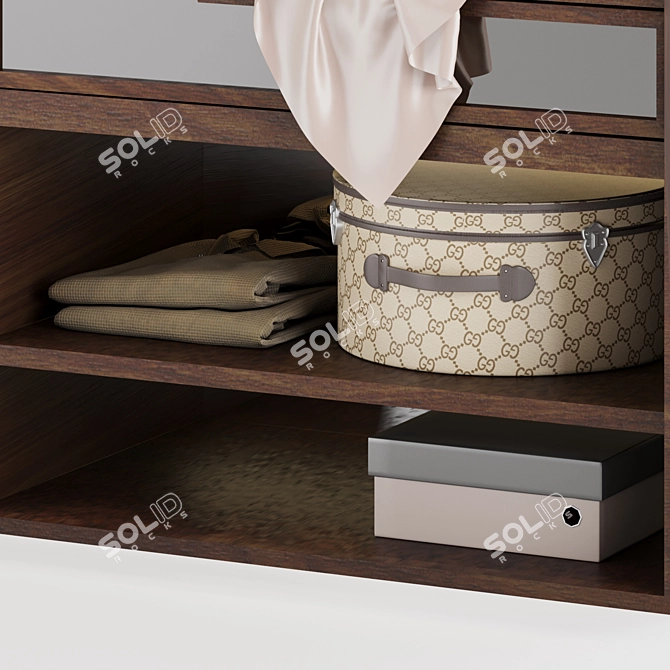 Contemporary Wardrobe No 01 3D model image 6