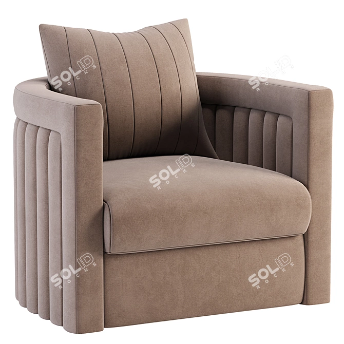 Drummond Armchair: Stylish and Versatile 3D model image 1