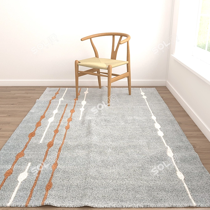 Versatile Rug Set: VRayFur, VRayDisplacementMod, CoronaDisplacementMod 3D model image 2