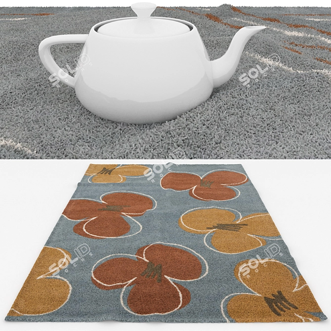 Versatile Rug Set: VRayFur, VRayDisplacementMod, CoronaDisplacementMod 3D model image 3