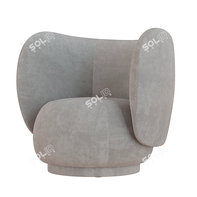 Rico Lounge Chair - Elegant and Comfortable Seating 3D model image 1