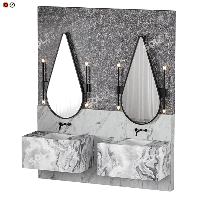 Luxury Marble Elegance 3D model image 1