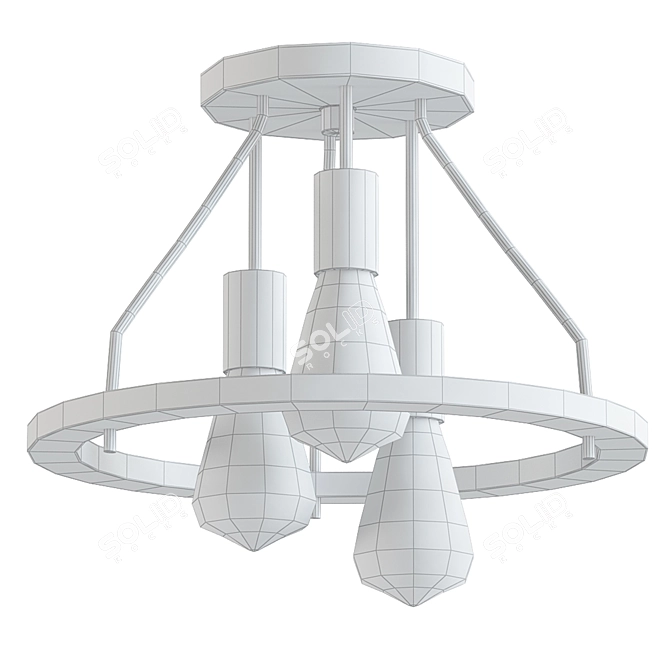 Sleek and Stylish Kira Sullivan Pendant 3D model image 2