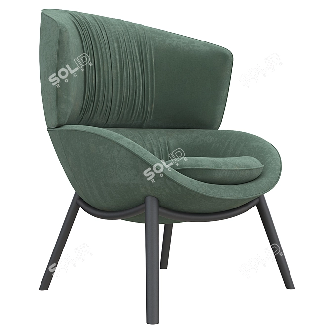 Title: DataMax Lounge Chair 3D model image 4