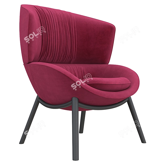 Title: DataMax Lounge Chair 3D model image 5