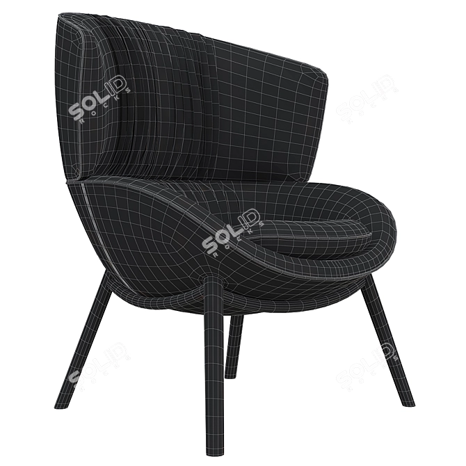 Title: DataMax Lounge Chair 3D model image 6