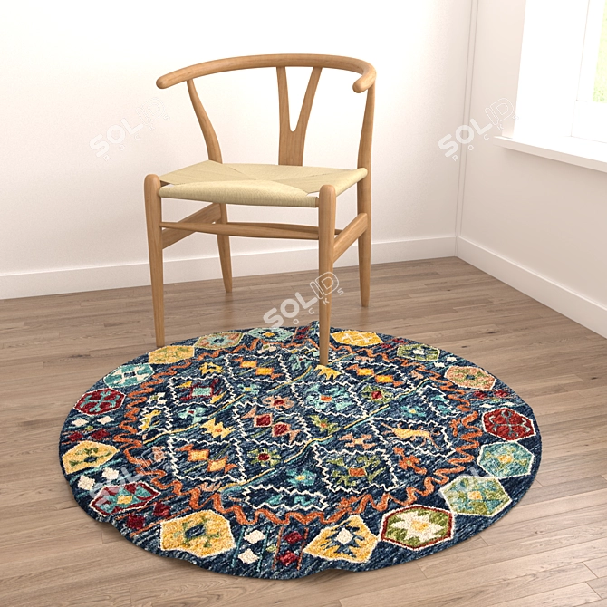 Versatile Set of 8 Rugs 3D model image 5