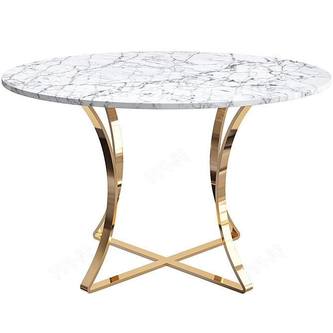 Modern Houston Dining Table 3D model image 2