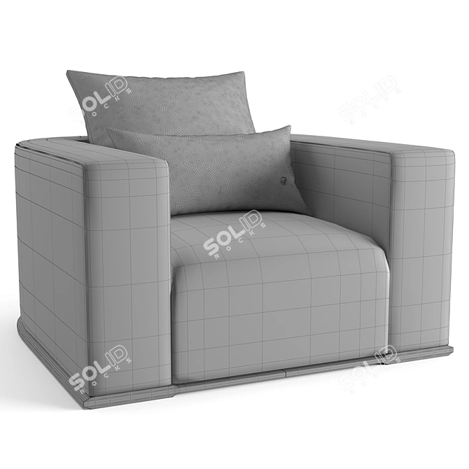 Fendi Casa Memoire Lite Armchair 3D model image 6