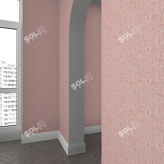 Title: Capri Rhino Textile Wallpaper - Luxurious and Durable 3D model image 3