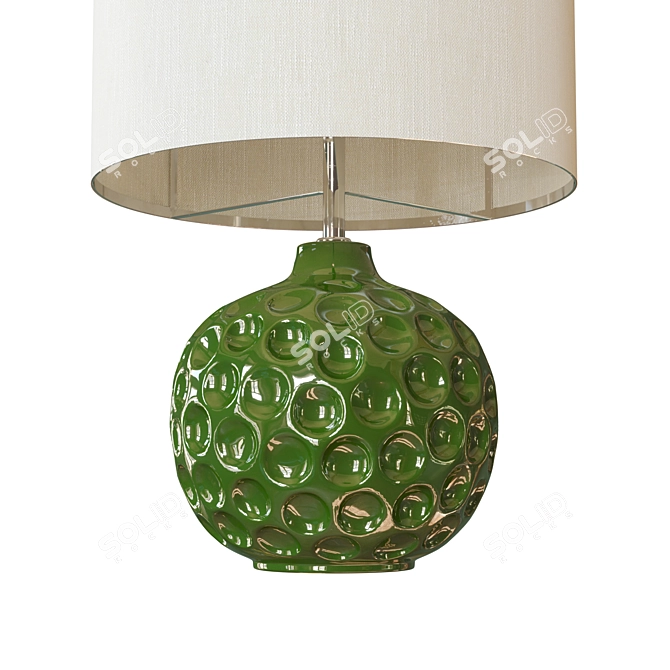 Green Ceramic Table Lamp: Odyssey 3D model image 2