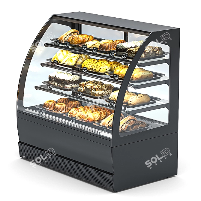 Veneto Refrigeration Showcase 3D model image 5