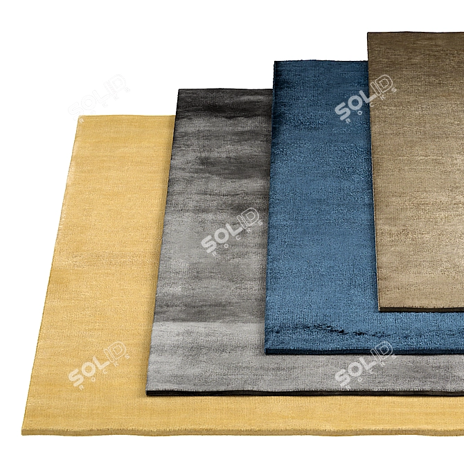 Contemporary Rug Collection 3D model image 1