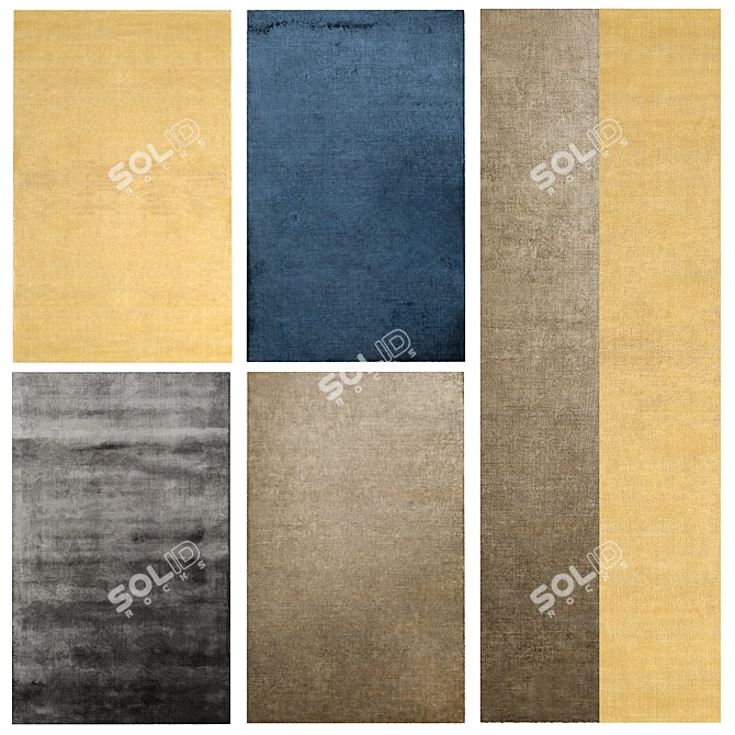 Contemporary Rug Collection 3D model image 3