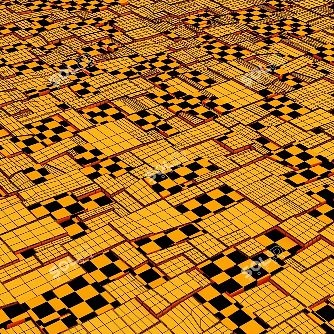 Elegant Smooth Stone Tiles 3D model image 7