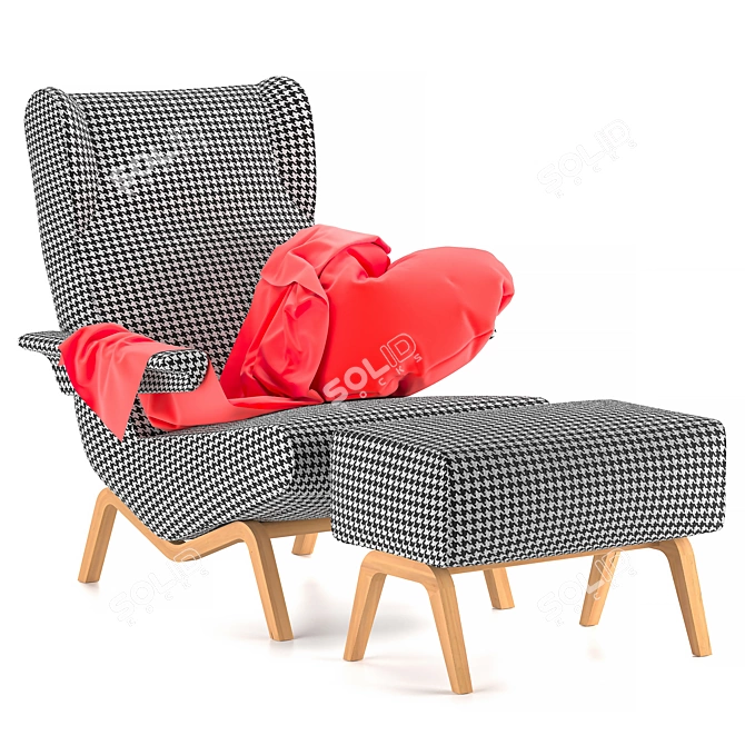 Sleek and Stylish Ligne Roset Archi 3D model image 1