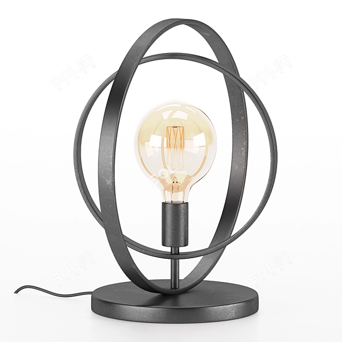 Silverton Industrial Metal Table Lamp 3D model image 2